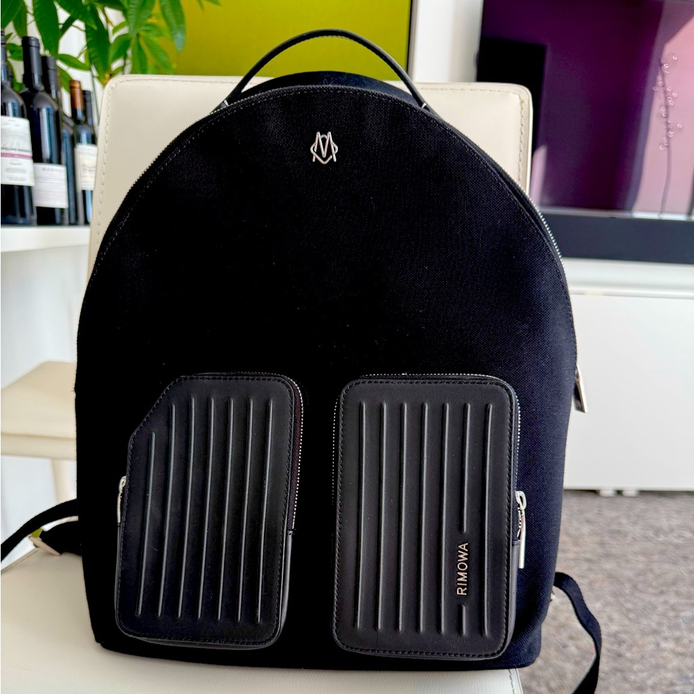 RIMOWA Black & Silver Accent Backpack